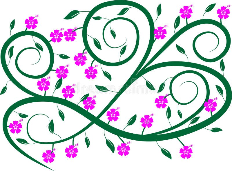 Design floral atractiv și minunat, 27 stock illustration