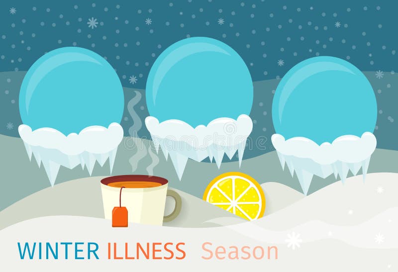 Winter illness season design. Cold and sick, virus and health, flu infection, fever disease, sickness and temperature, unwell vector illustration. Infected infographic. Illness concept. Winter illness season design. Cold and sick, virus and health, flu infection, fever disease, sickness and temperature, unwell vector illustration. Infected infographic. Illness concept