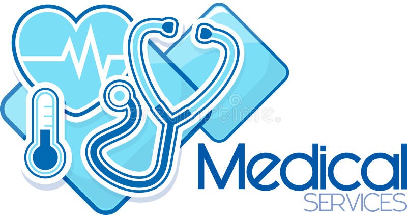 Design för medicinsk service vektor illustrationer Design för medicinsk service vektor illustrationer