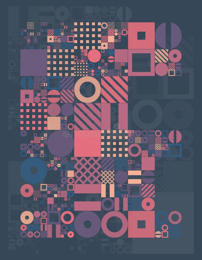 Design för minsta räkningar för vektor procedurmässig Futuristisk minimalistic orientering Begreppsmässig generativ bakgrund Tids vektor illustrationer Design för minsta räkningar för vektor procedurmässig Futuristisk minimalistic orientering Begreppsmässig generativ bakgrund Tids vektor illustrationer