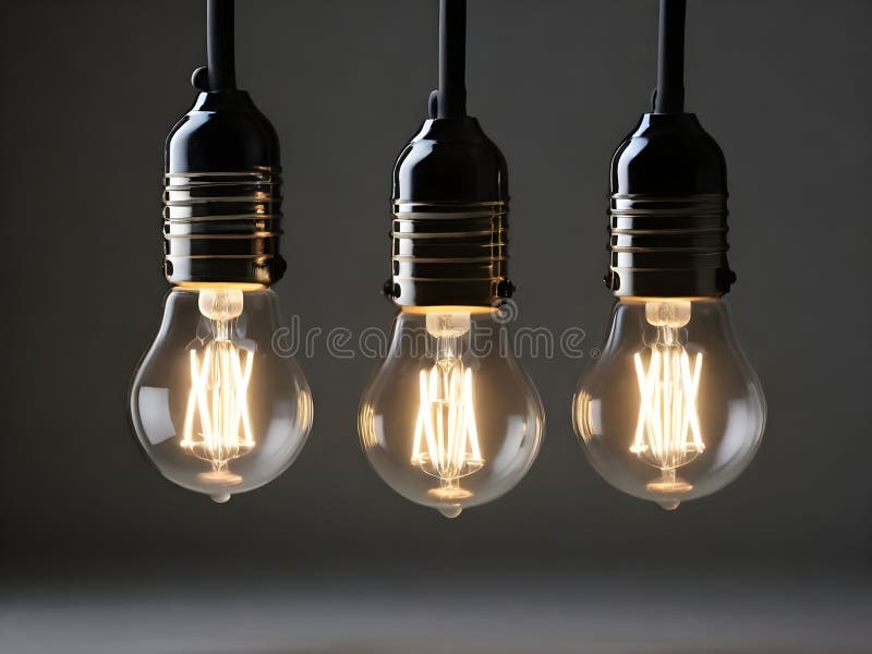 There are 3 yellow bulbs hanging designs for home and hotel decoration. There are 3 yellow bulbs hanging designs for home and hotel decoration