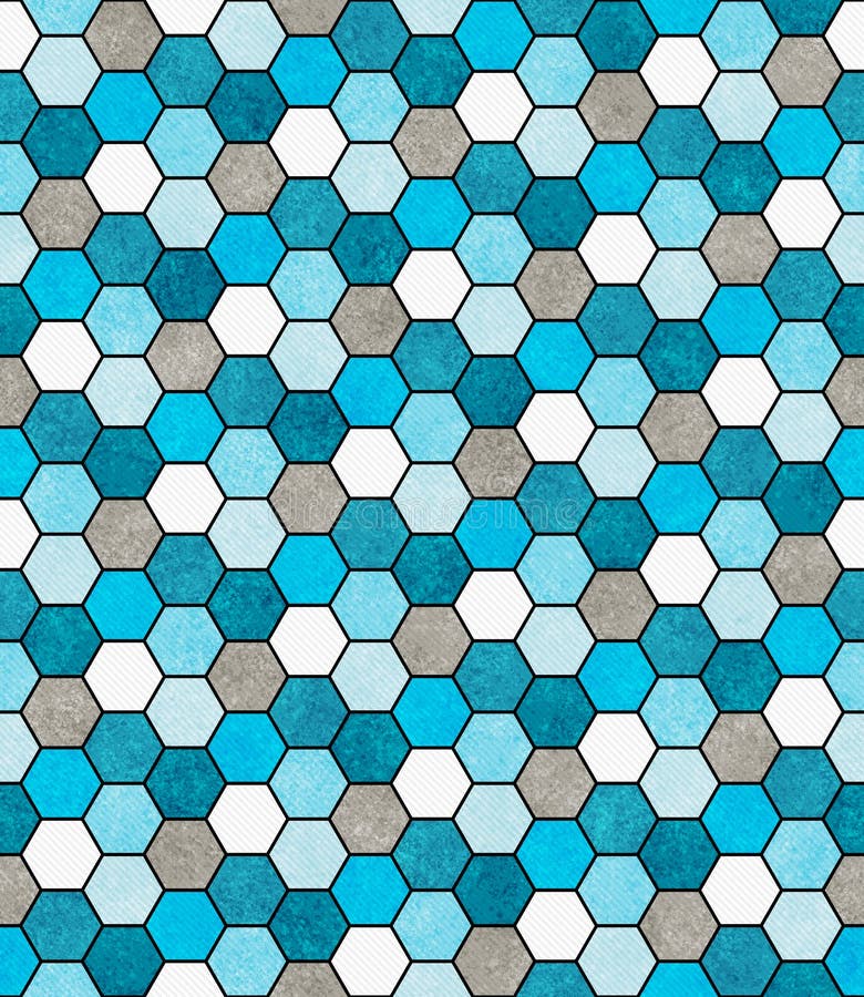 Design geometric abstract albicios și hexagonal, albastru-alb și gri royalty free stock photos