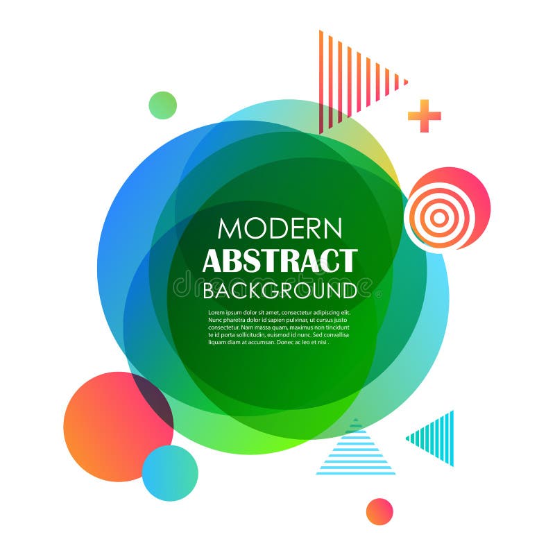 Design geometric al gradientului verde abstract și fundal. stock illustration