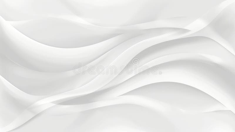 Design Geometric Minimalist Abstract Cu Unde Albe Blânde Abstract Și Fundal Luminos Ușor stock illustration