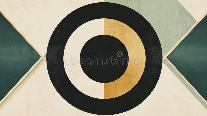 Design geometric minimalist cu cercuri și triunghiuri abstracte pentru decor modern vector illustration