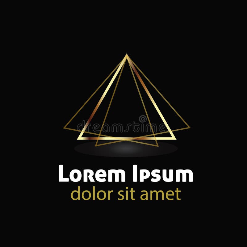 Design grafic grafic al triunghiului abstract grafic cu siglă vector illustration