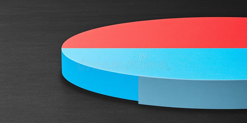 Design grafic radial 3D abstract Cadru grafic roșu albastru Ilustrație grafică modernă vector illustration