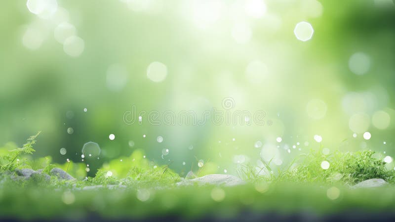 Proiectare bokeh verde seren moale stock illustration