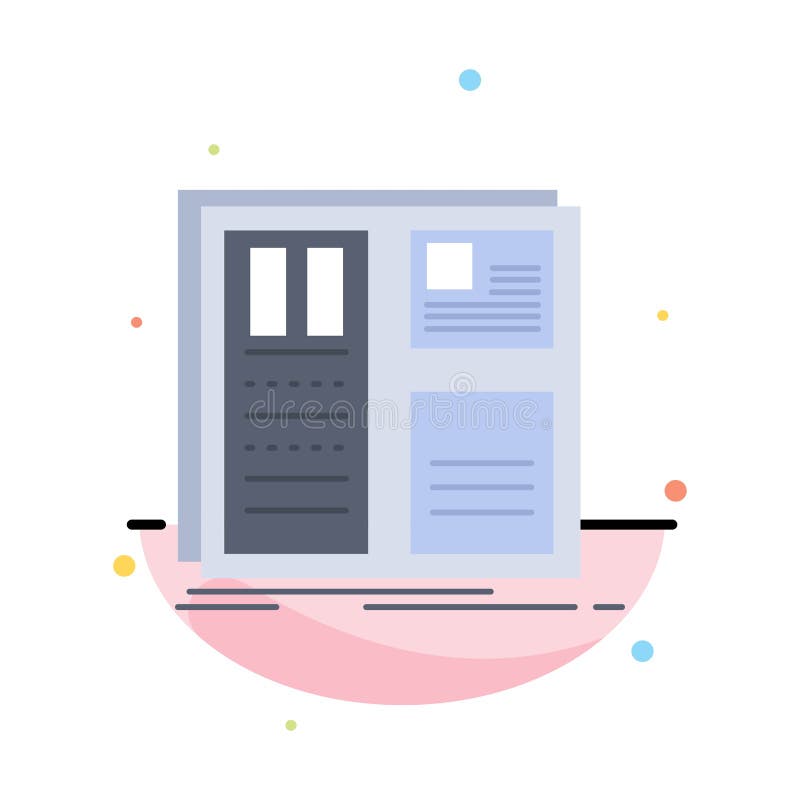 Design, grid, interface, layout, ui Flat Color Icon Vector vector illustration Design, grid, interface, layout, ui Flat Color Icon Vector vector illustration