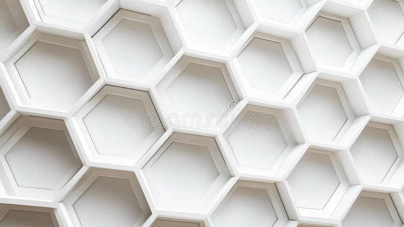 Design honeycomb white stock illustration