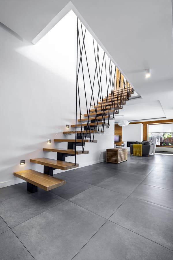 Design intérieur moderne - escaliers photos stock
