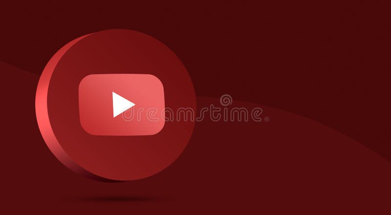 3d simples reproduzir vídeo ou áudio isolado vetor ícone 3d jogar no botão  vermelho isolado ilustração 3d