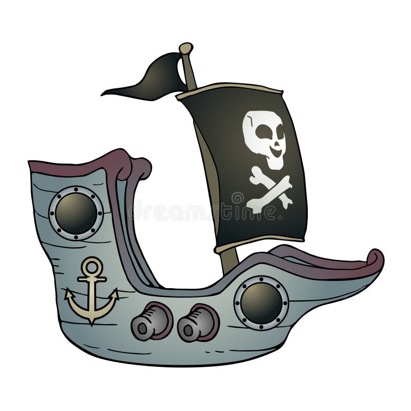 Marine ship illustration stock illustration