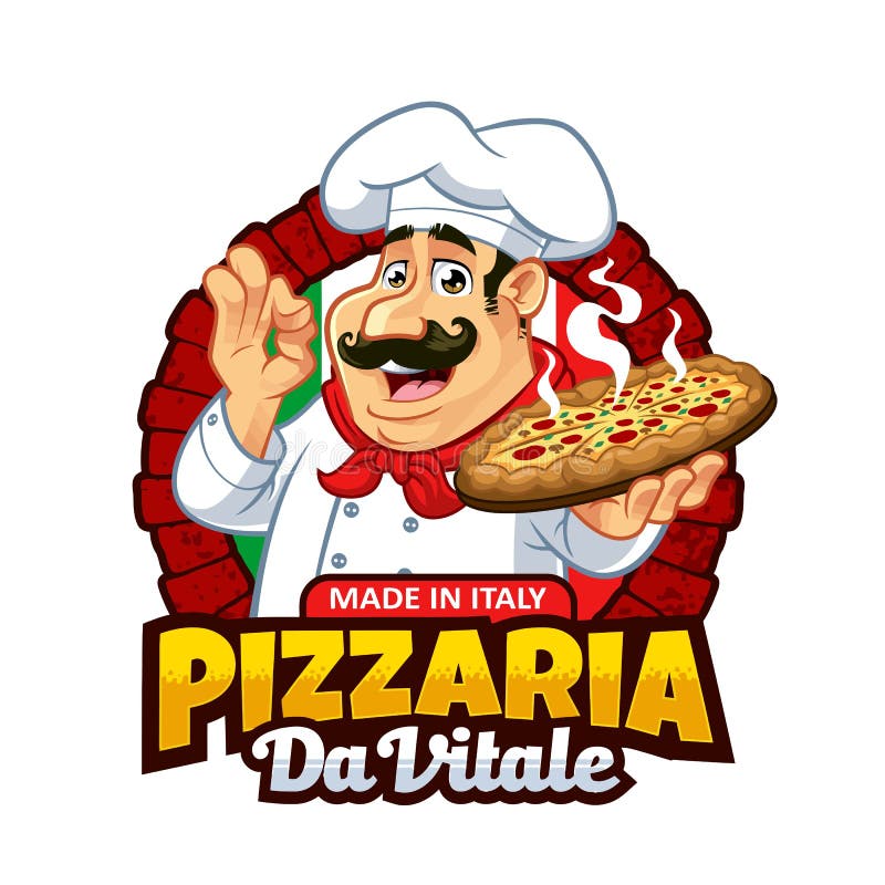 Design medical pentru sigla pentru pizza, ilustrare video stock illustration