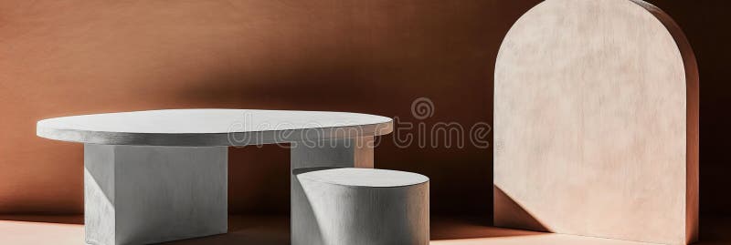 Design minimalist de fundal estetic cu forme geometrice și culori pastelate pentru publicitate vector illustration
