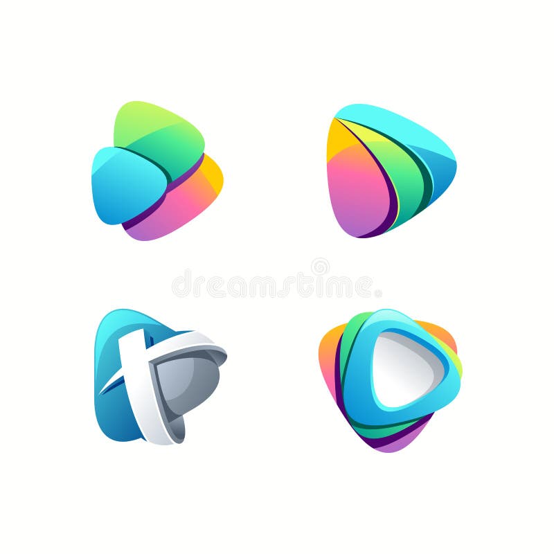 Design minunat pentru sigla de redare, pregătit pentru utilizare vector illustration