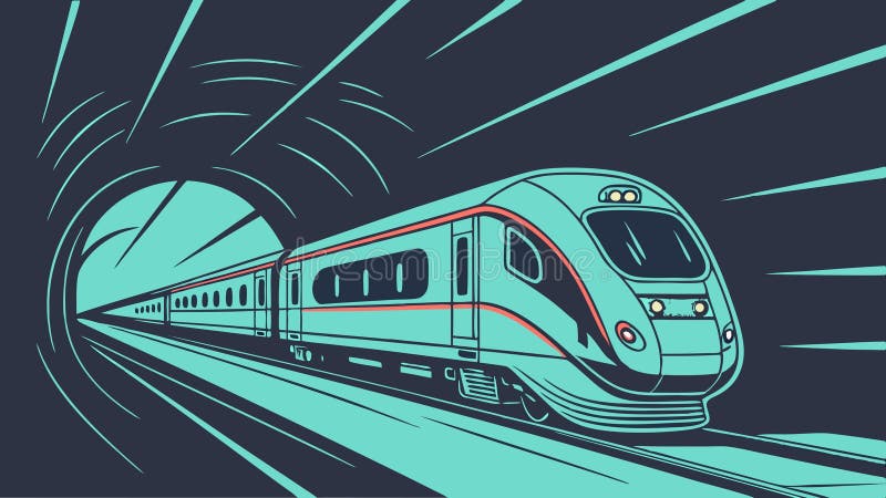 Design modern pentru vectorul de transport de mare viteză Generativ AI vector illustration