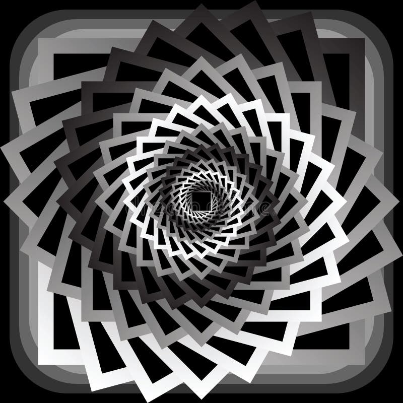 Design Monochrome Abstract Spiral Movement Background Stock Vector Illustration of dynamic