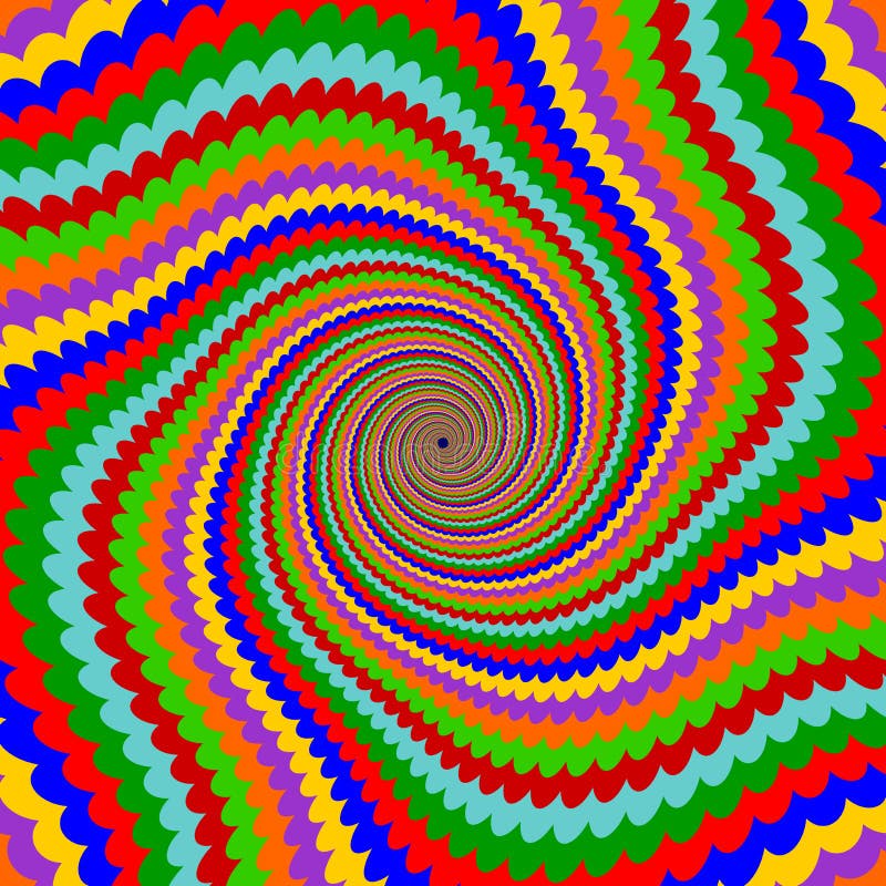 Design multicolor twirl rotation background stock illustration Design multicolor twirl rotation background stock illustration