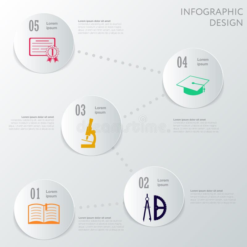 Design number banners template graphic or website layout royalty free illustration