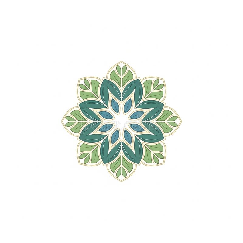 The design is outlined in a subtle gold color, enhancing its elegance royalty free illustration