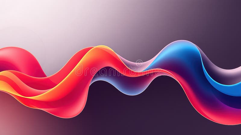 Design pentru afișul dinamic de vizualizare a datelor Forme de curgere organică pe un fundal distins royalty free illustration