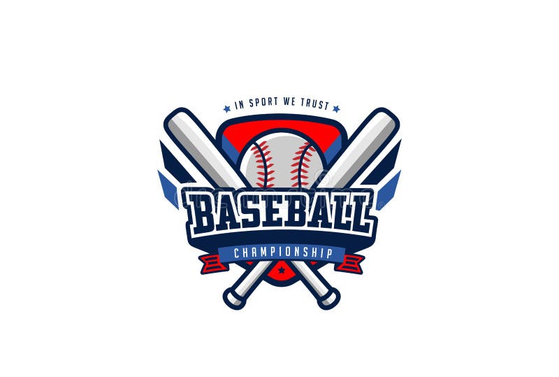 Design pentru emblema de baseball. etichetă de echipă sport royalty free illustration