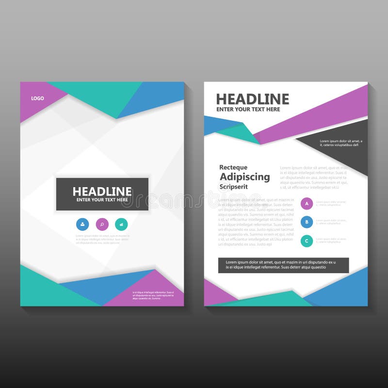 Design pentru machetă pentru broșuri de tip „Plan de prezentare a prospectului pentru foi de parcurs pentru versiunea în format or royalty free illustration