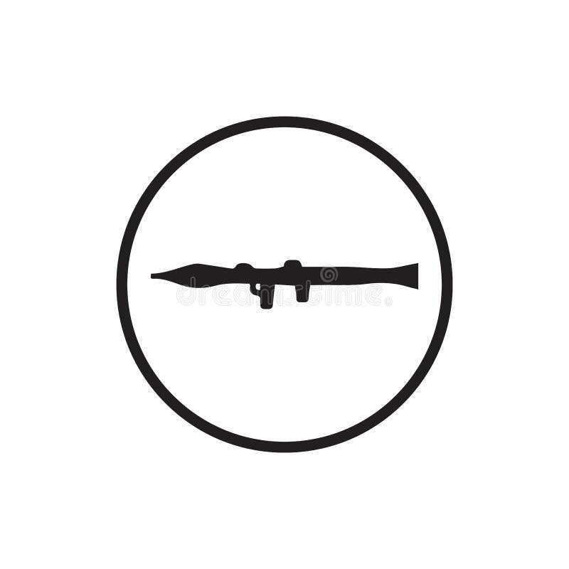 Design pentru pictograma lansatorului de rachete stock illustration