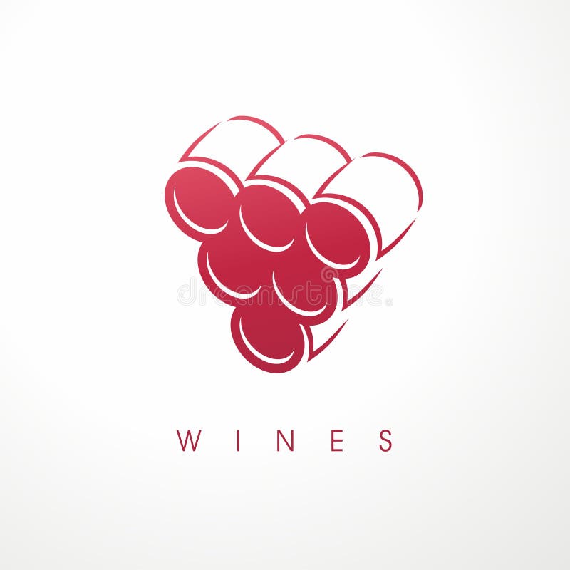 Design pentru sigla pivniței de vinuri royalty free illustration