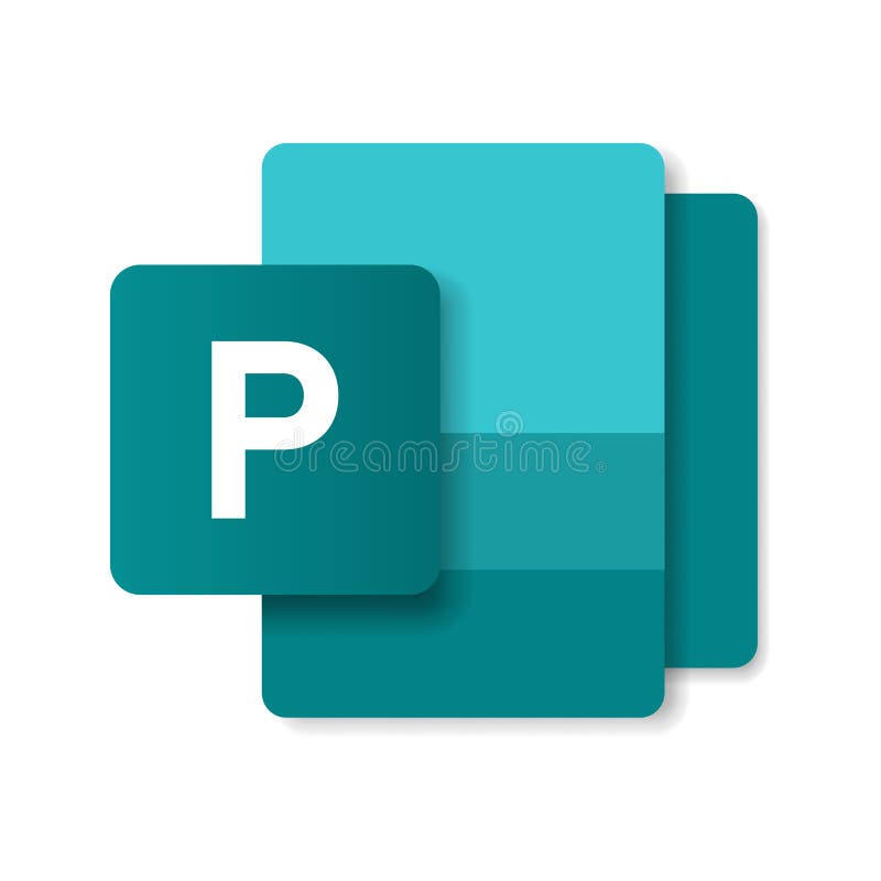 Design plano moderno do ícone do arquivo de documento do editor de pub de logotipo ilustração royalty free