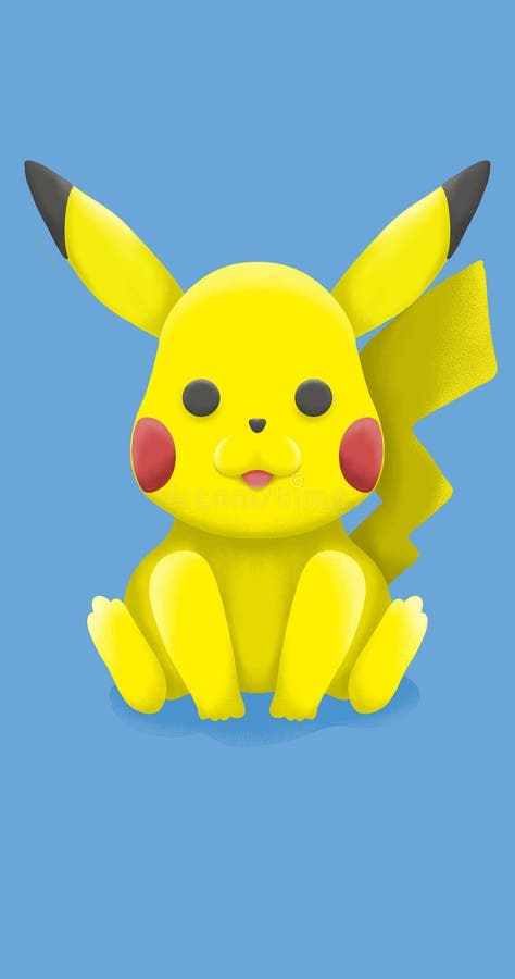 Design Plano Pikachu Pokemon Fofo Foto Editorial - Imagem de