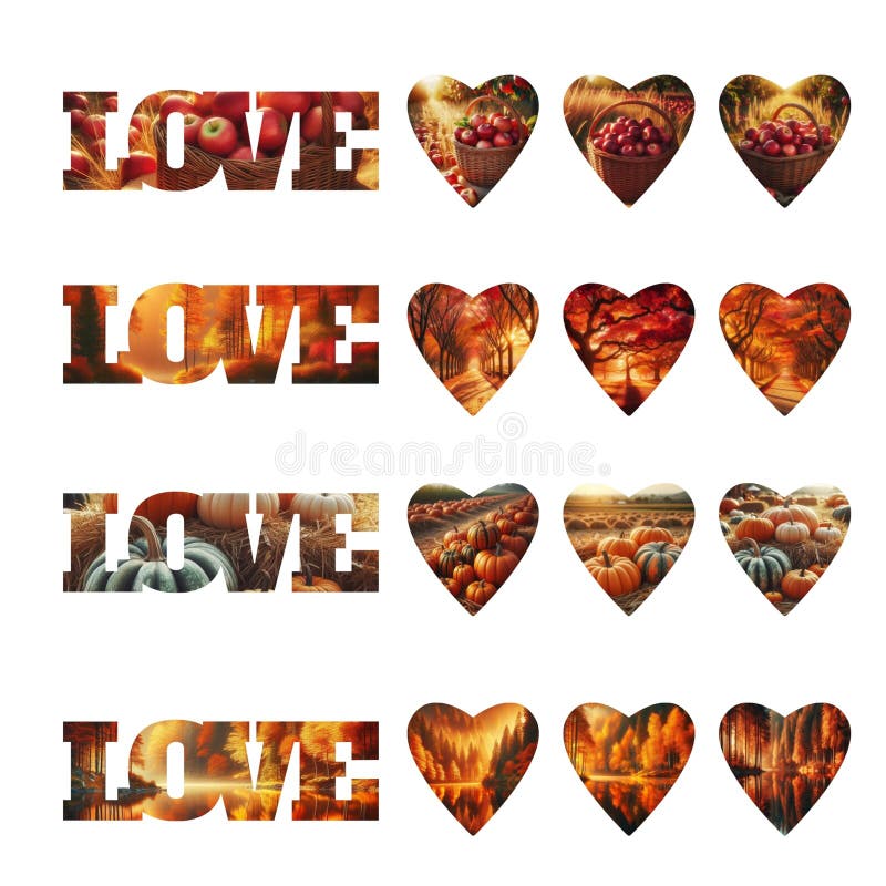 Collage autumn stock photo