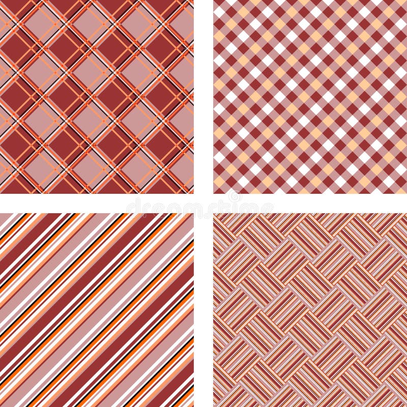 Design Seamless Colorful Kitchen Patterns Set Stock Vector