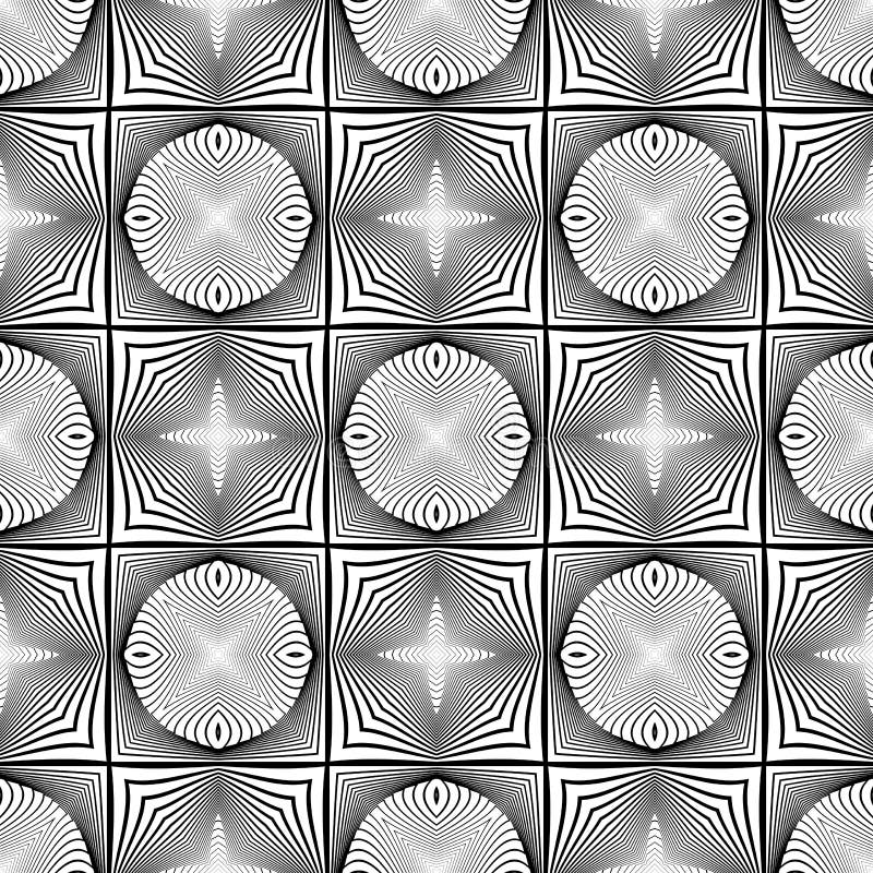 Design seamless monochrome geometric pattern