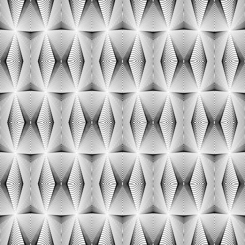 Design seamless monochrome geometric pattern