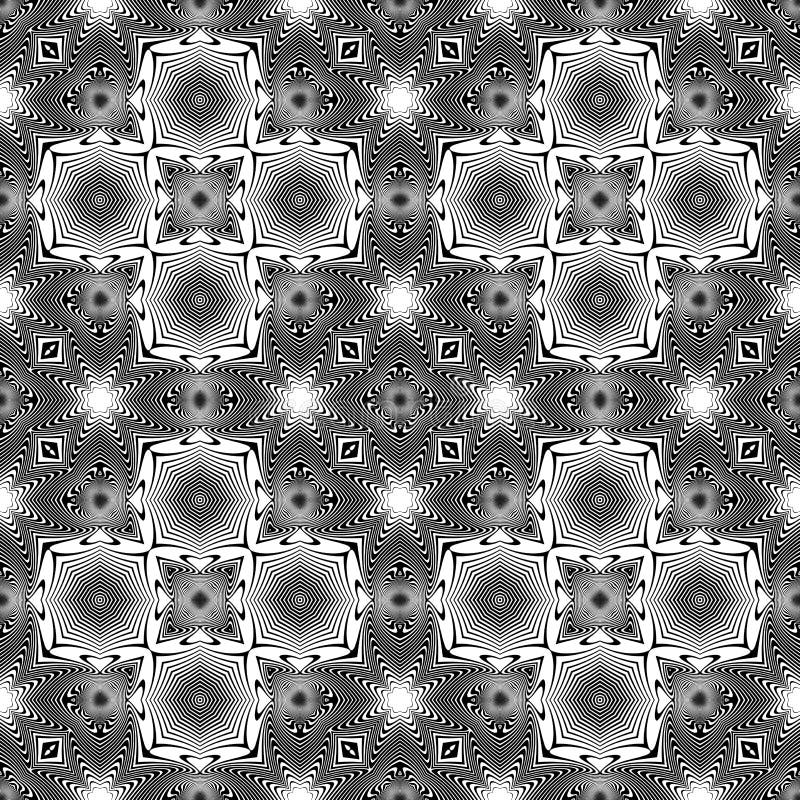 Design seamless monochrome geometric pattern