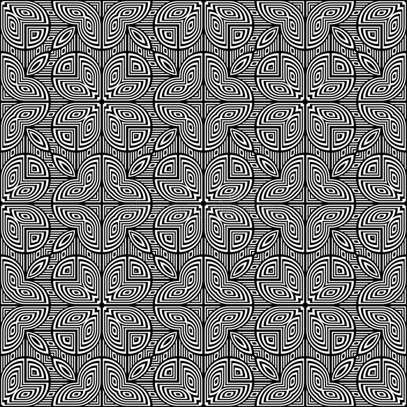 Design seamless monochrome geometric pattern