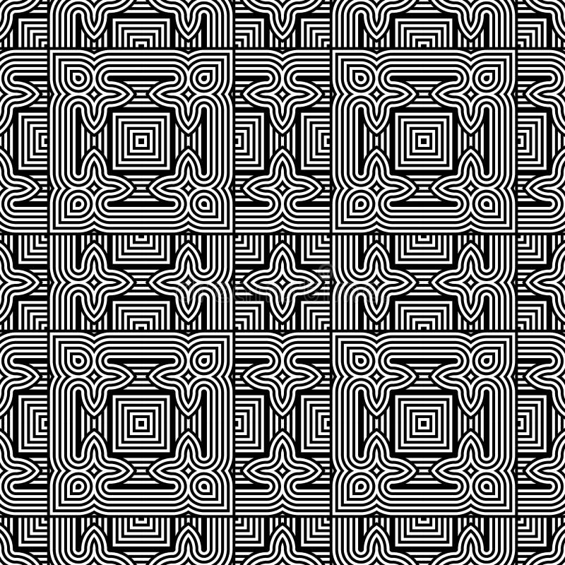 Design seamless monochrome geometric pattern