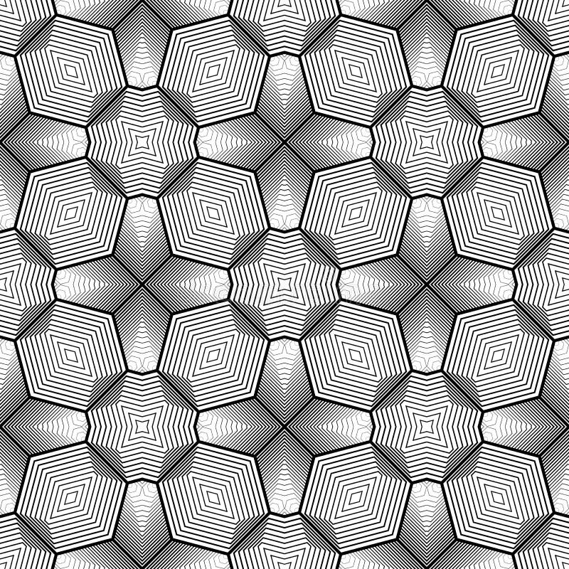 Design seamless monochrome geometric pattern