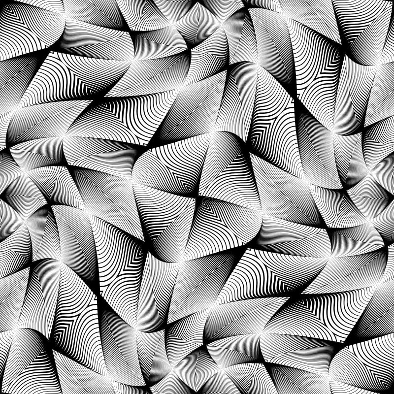 Design seamless monochrome grid pattern royalty free illustration