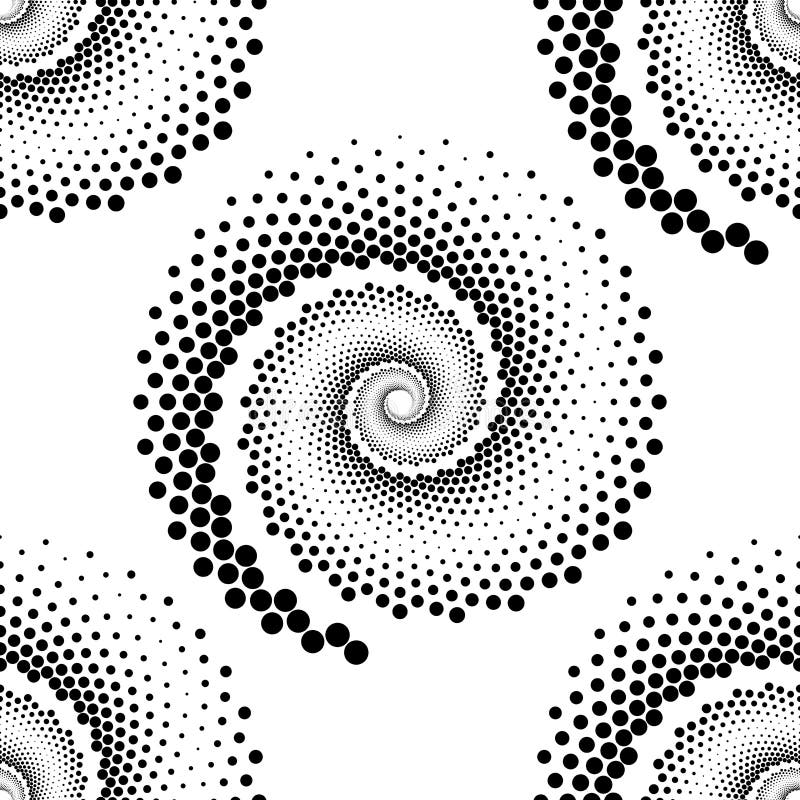 Design Seamless Spiral Dots Backdrop Stock Vector - Illustration of ...