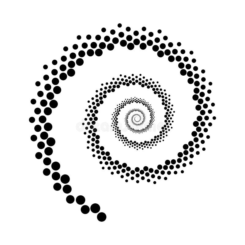 Design Spiral Dots Backdrop Stock Vector - Illustration of helix ...