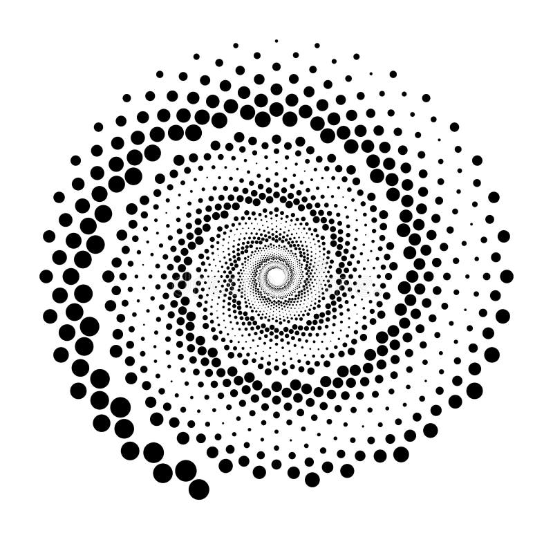 Design Spiral Dots Backdrop Stock Vector - Illustration of optical ...