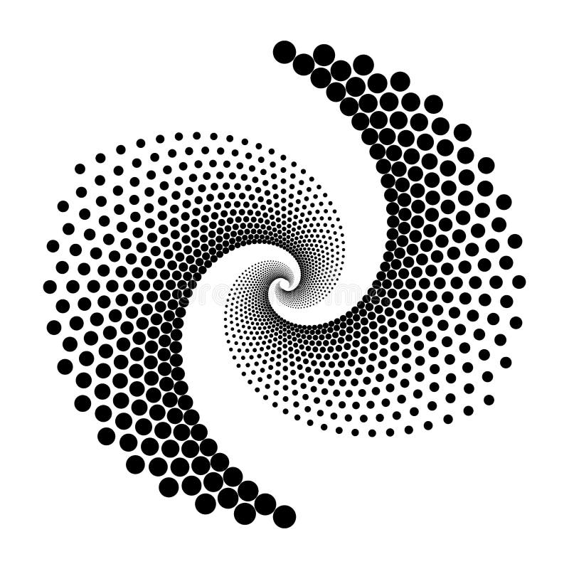 Design spiral dots backdrop vector illustration