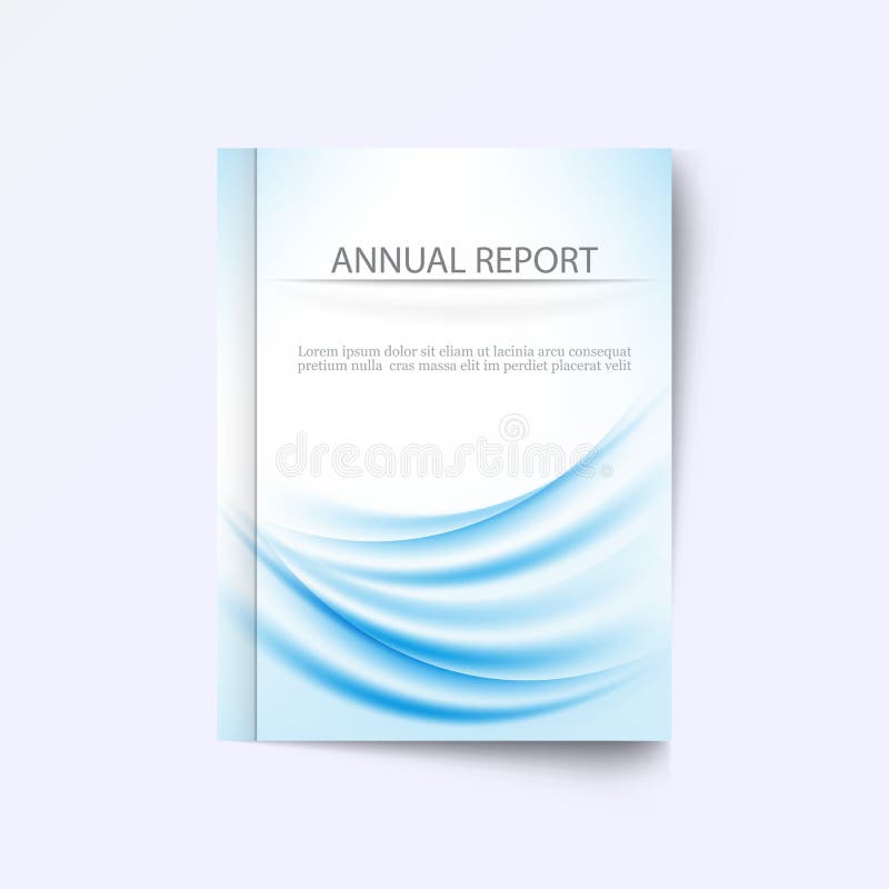 Design template brochure abstract Blue wave Annual report,leaflet,cover. stock illustration Design template brochure abstract Blue wave Annual report,leaflet,cover. stock illustration