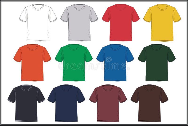 T-shirt templates stock vector. Illustration of sweatshirt - 9809841