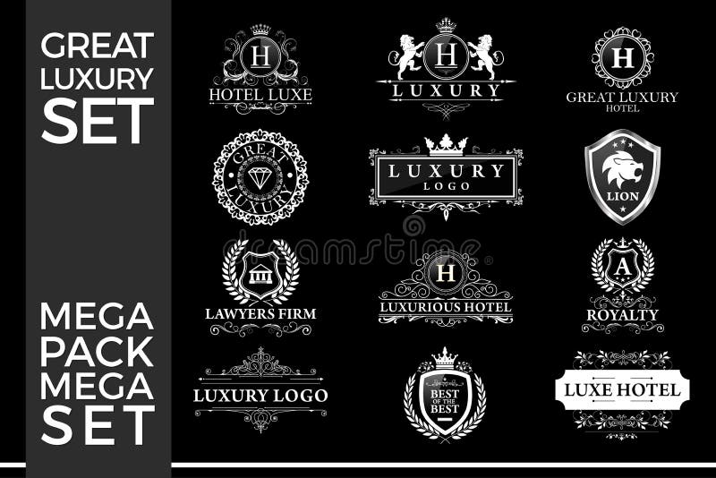 Design-ul pentru vectori al șablonului pentru sigle regală și elegantă, de lux royalty free illustration