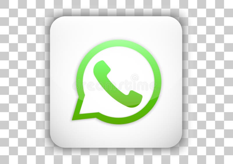 Whatsapp Icon Design with Tile Button Background Editorial Stock Photo -  Illustration of message, vector: 107284868