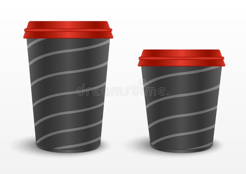 Drinking Cups Template White Background Stock Vector Illustration of business, design 111700810